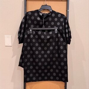 Akris  black polka dots 2 piece set.